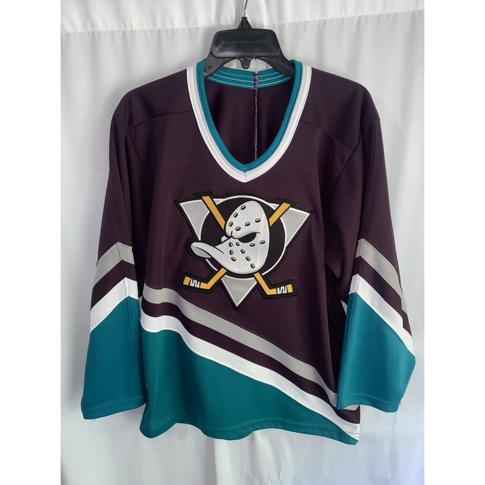Vintage 90s CCM Anaheim Mighty Ducks Hockey Jersey NHL Mens Small